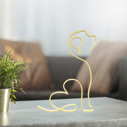 Dog Line Art, Modern, Minimalist 3d model