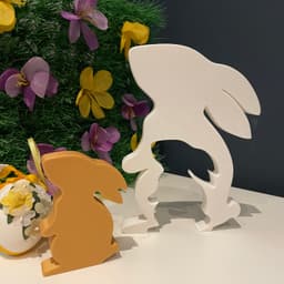 Easter Bunny Duo 3d model