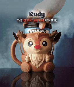 Rudy , the Icepint Holding Reindeer 3d model