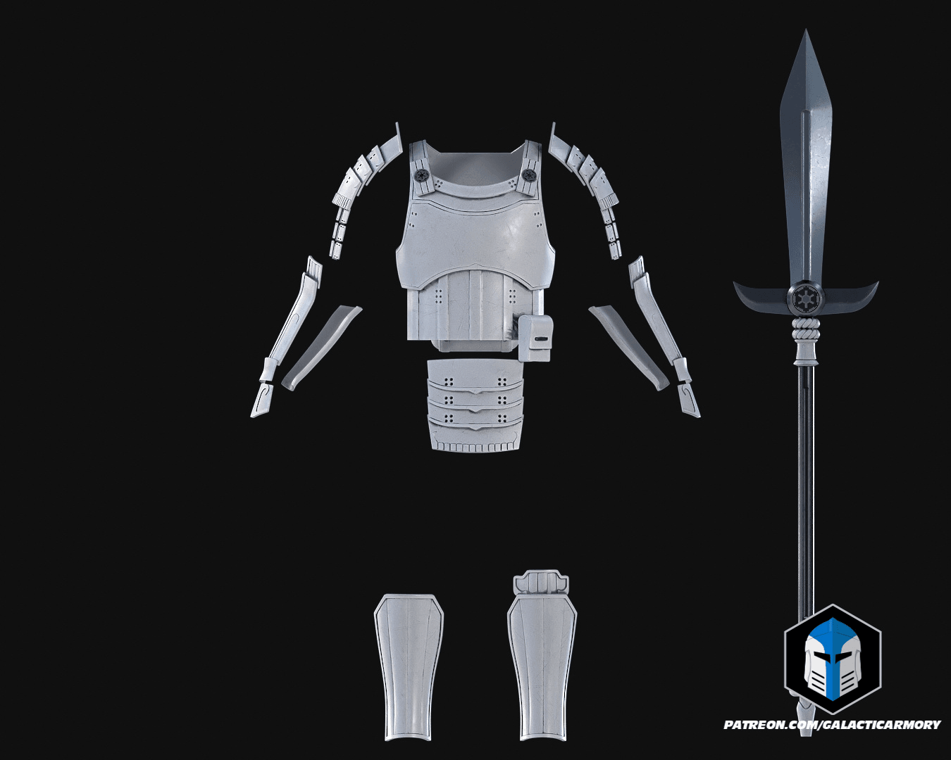 Samurai Stormtrooper Armor - 3D Print Files 3d model