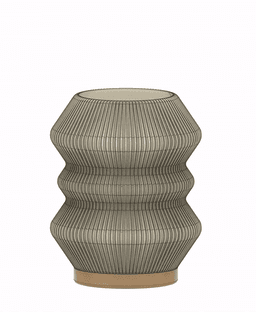 Ribbed Desk Lamp - Waves 3d model