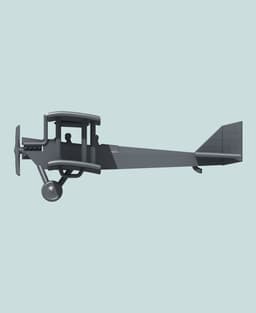 1:144 Airco D.H.6 (Early) 3d model