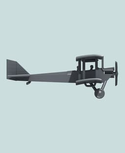 1:144 Airco D.H.6 (Early) 3d model