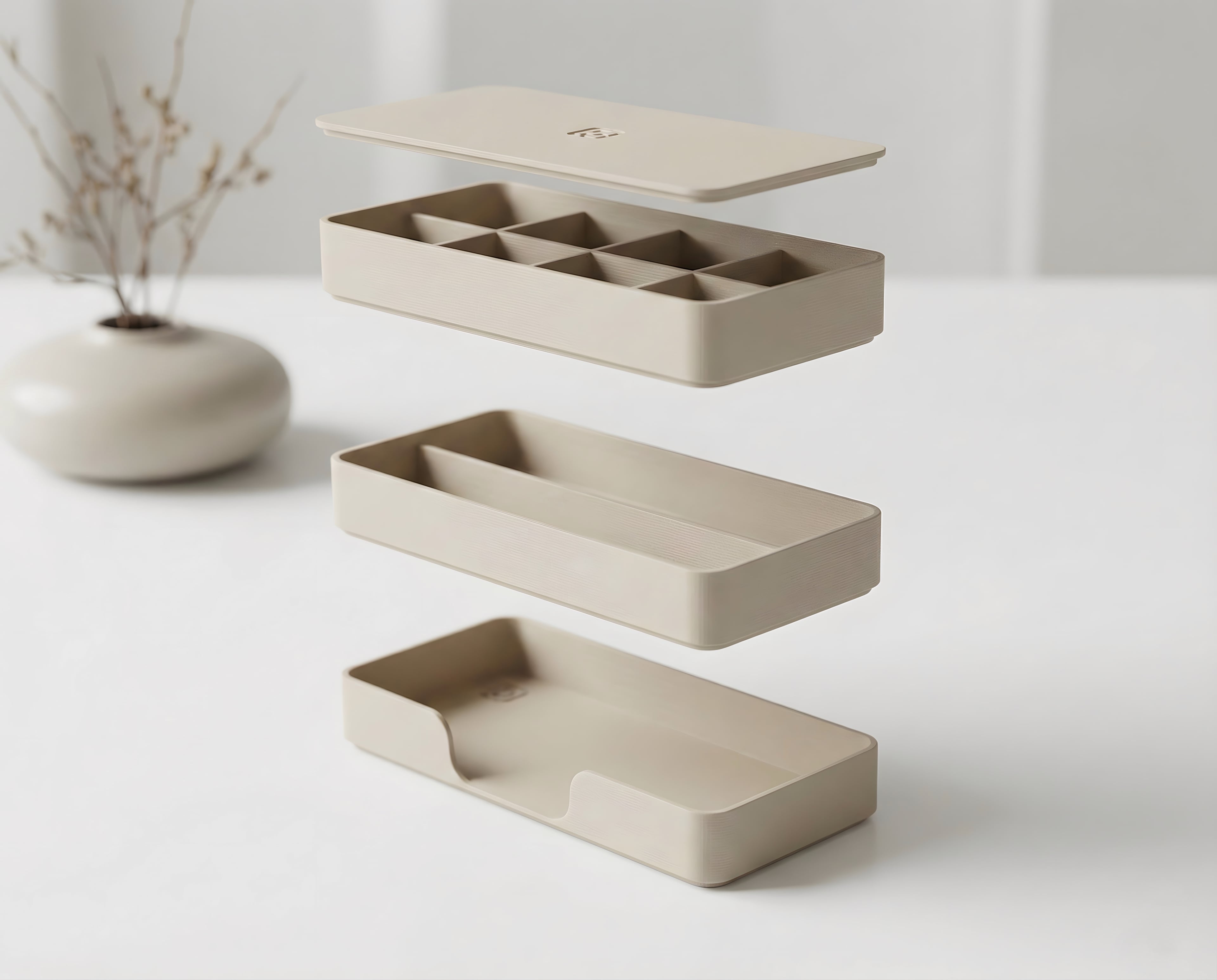Stackable Trays for Office and EDC 3d model