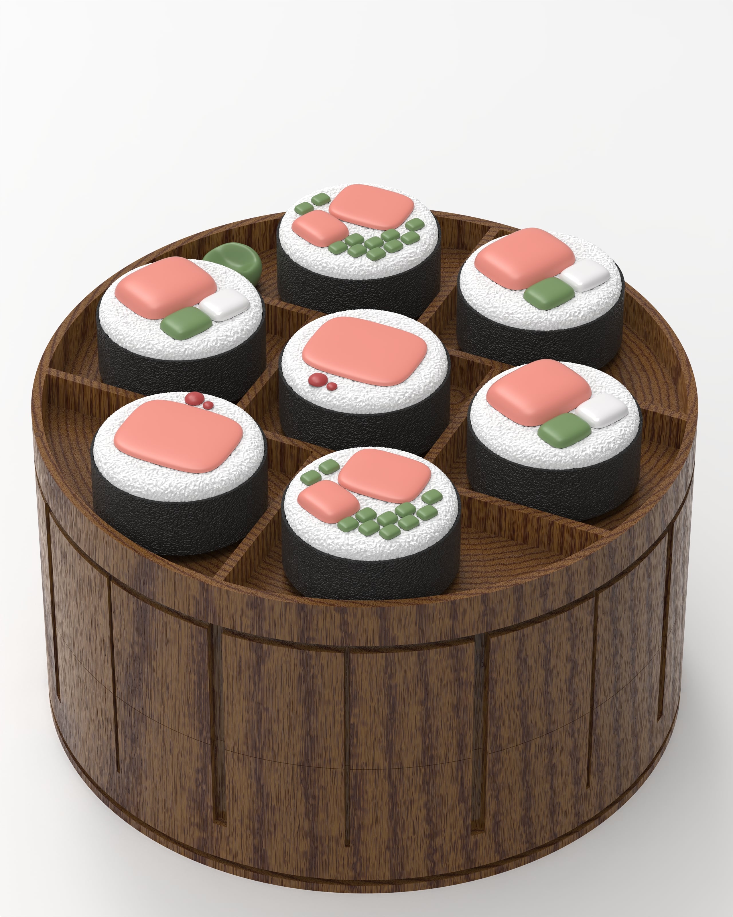 Sushi Box Organizer 3d model