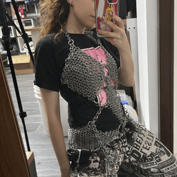 Chainmail Trikini Lingerie Monokini 3d model