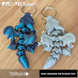 Mini dragon keychain 004 3d model