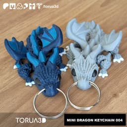 Mini dragon keychain 004 3d model