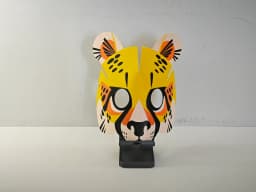 Multicolor Cheetah Mask 3d model