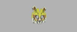 Multicolor Cheetah Mask 3d model