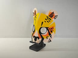 Multicolor Cheetah Mask 3d model