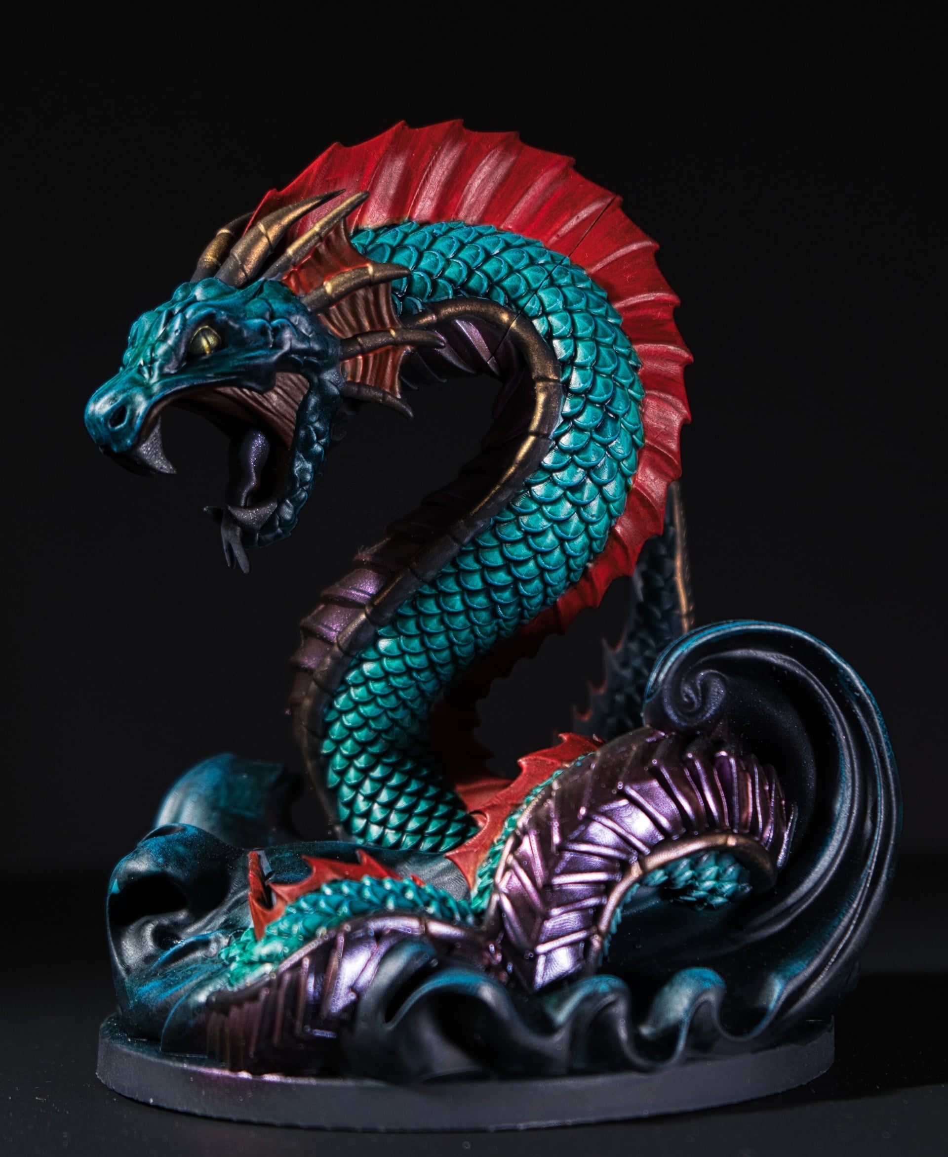 Jormungandr -Printed on Elegoo Saturn with Siraya Tech Fast Navy Grey