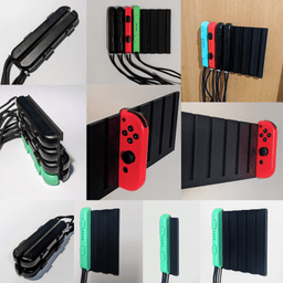 Nintendo Switch Joy-Con and Joy-Con Strap Holders 3d model