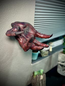 demon hand wall decor 3d model