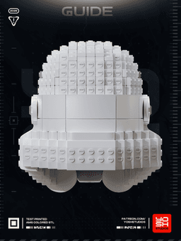 Stormtrooper Brick Helmet 3D Printer STL 3d model