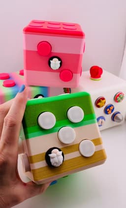 Super Duper Dice Clicker Fidget for Cool Kids 3d model