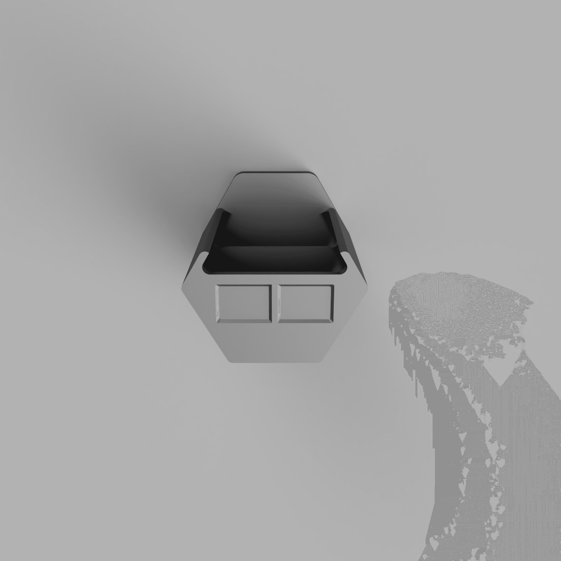 FrogStorage Bestagon - Dual Compartment 75mm.stl 3d model
