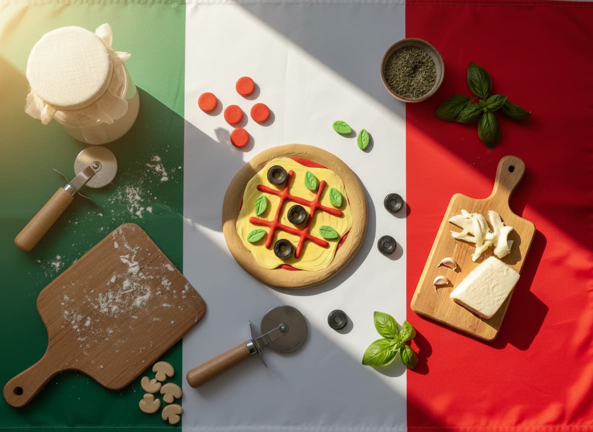Pizza TictacToe Game 3d model