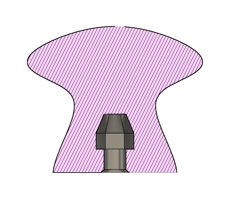 Cabinet and Drawer Pull Knob with drill jig 3d model