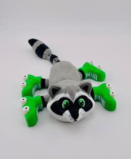 Raccoon Roller Skate Flexi 3d model