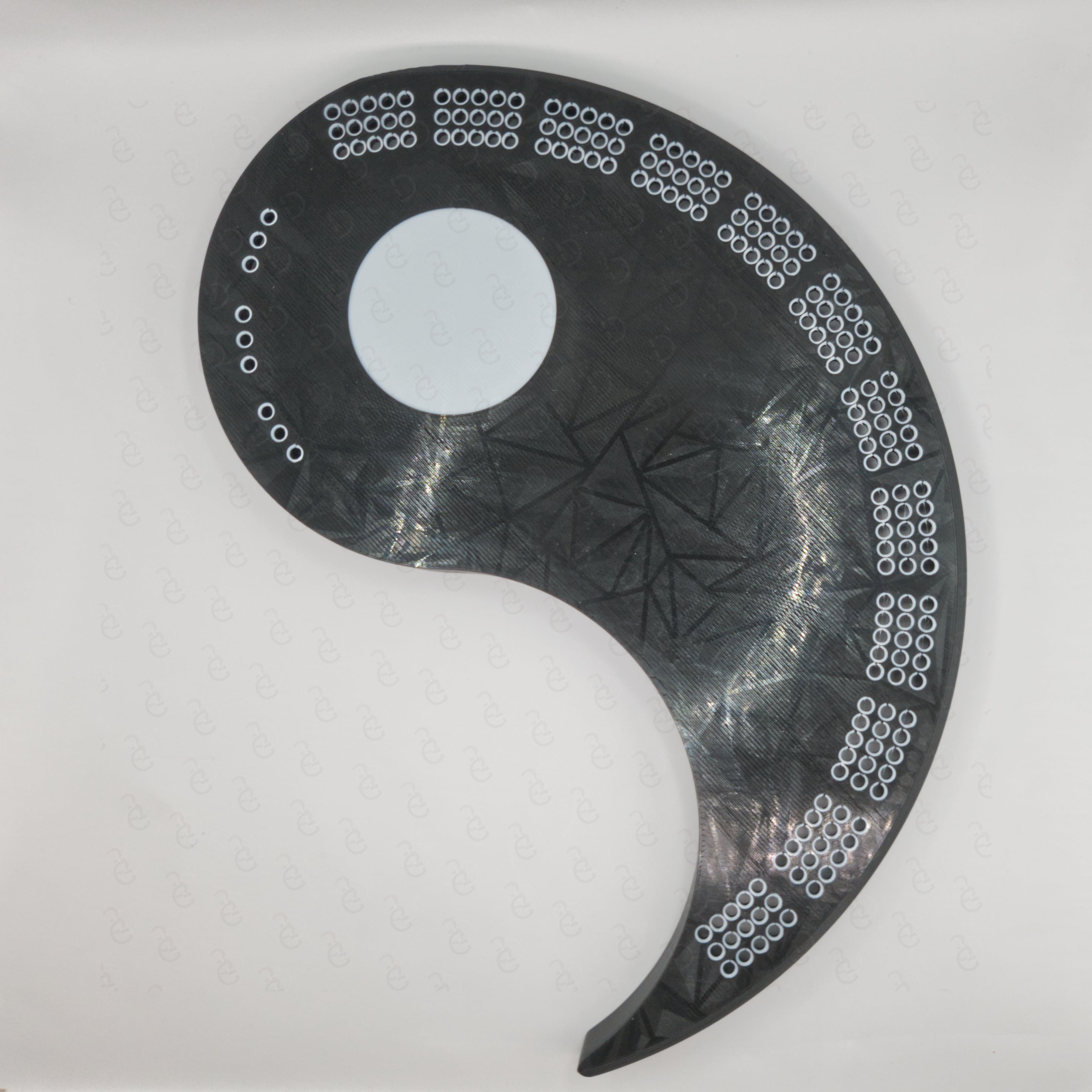 Yin Yang Cribbage Board 3d model