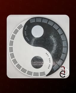 Yin Yang Cribbage Board 3d model
