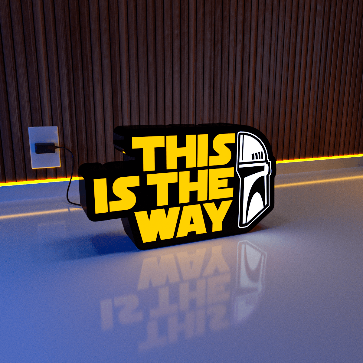 MANDALORIAN - LAMP 3d model