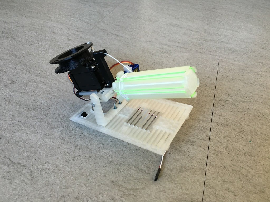 Rubber Gun for FPV-Rover 3d model