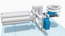 Rubber Gun for FPV-Rover 3d model