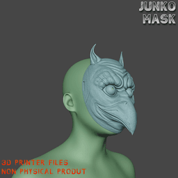 Junko Cosplay Mask Silent Hill 3d model
