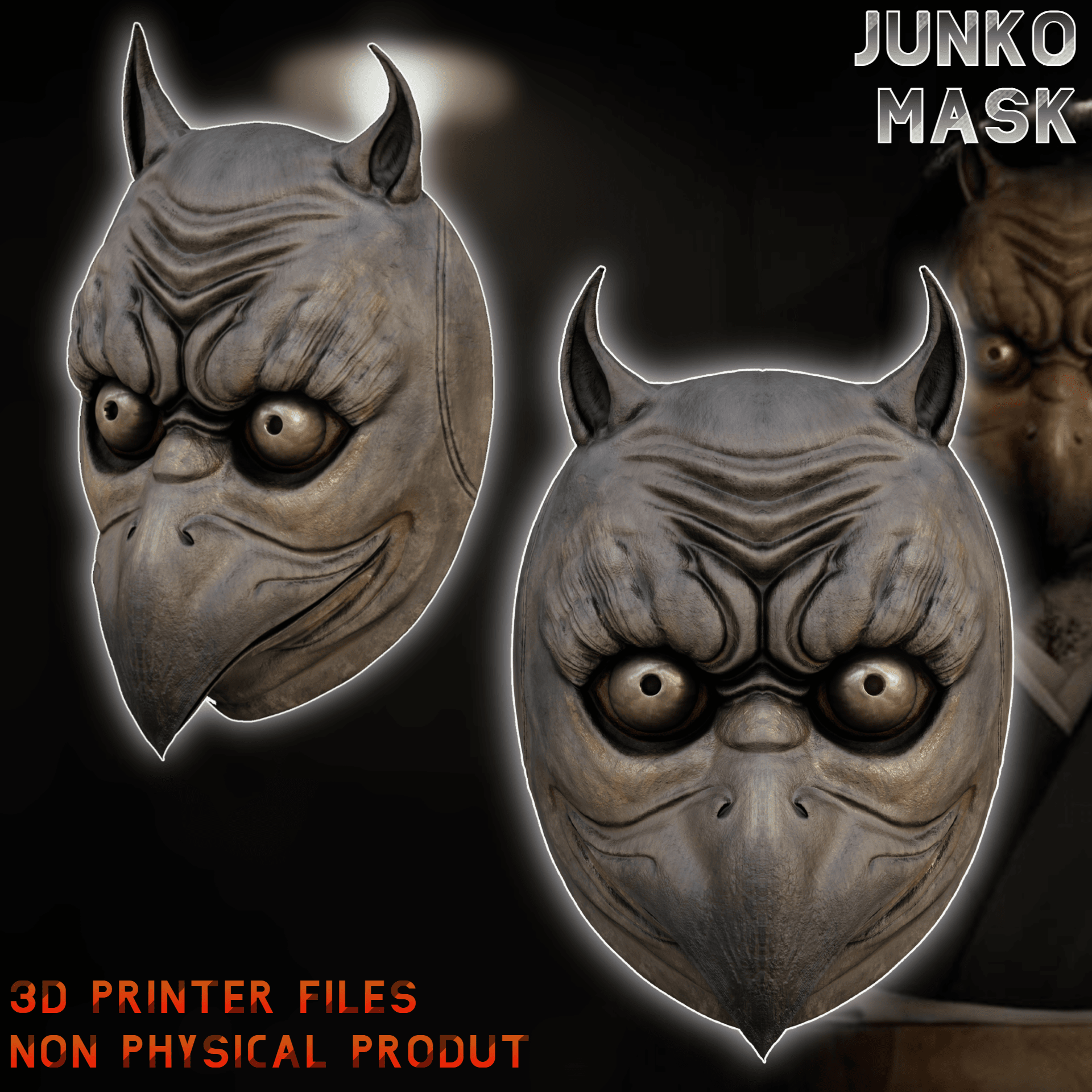Junko Cosplay Mask Silent Hill 3d model