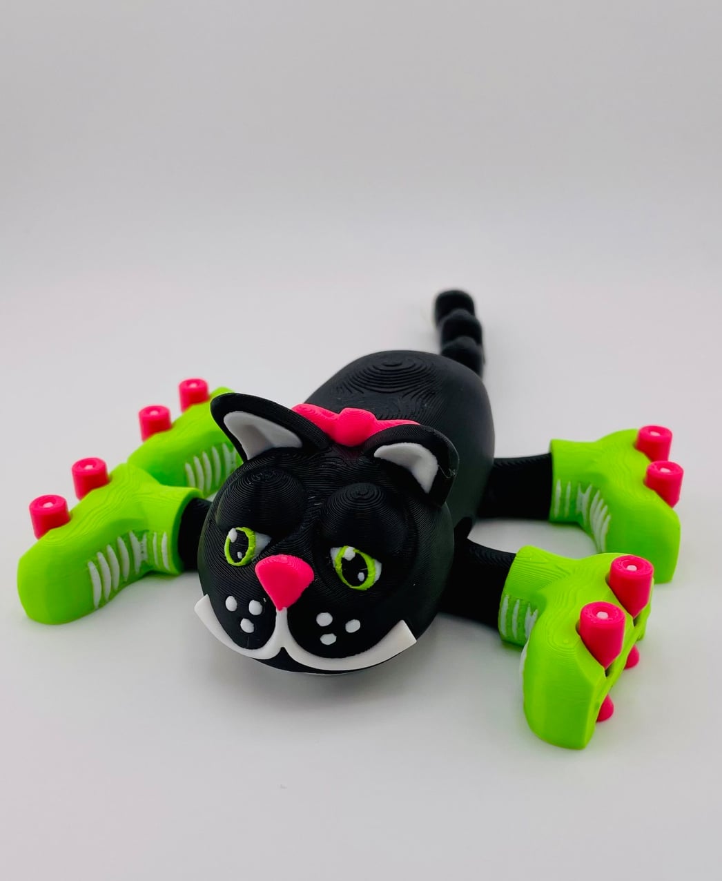 Cat Roller Skate Flexi 3d model