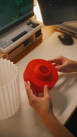 Ribbed Table Lamp 3d model