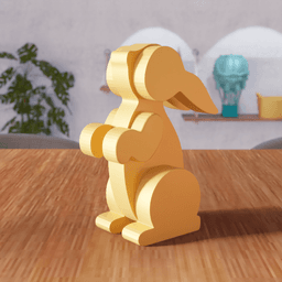 Easter Bunny Figurine 3d model