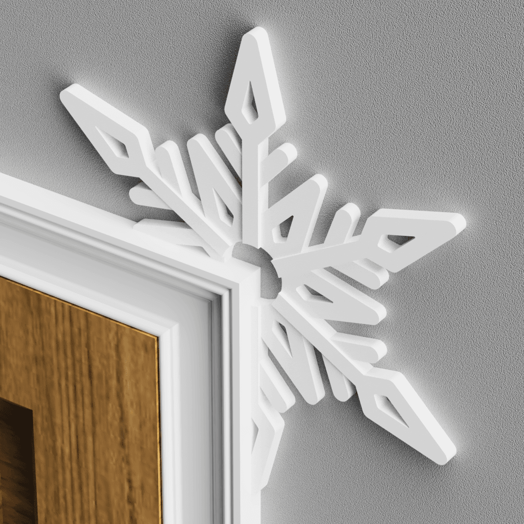 Snowflake Door Topper 3d model