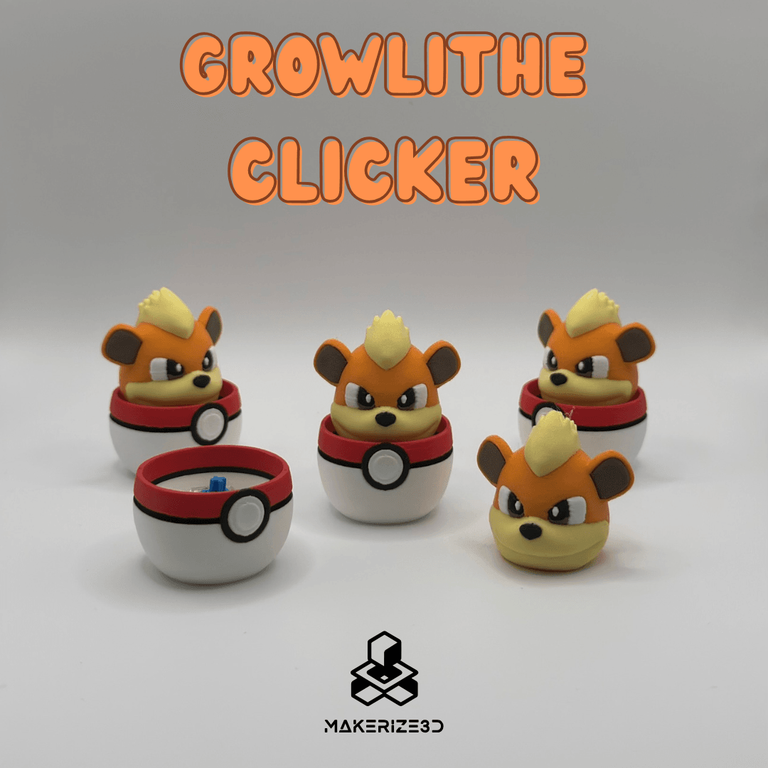 Growlithe Clicker 3d model