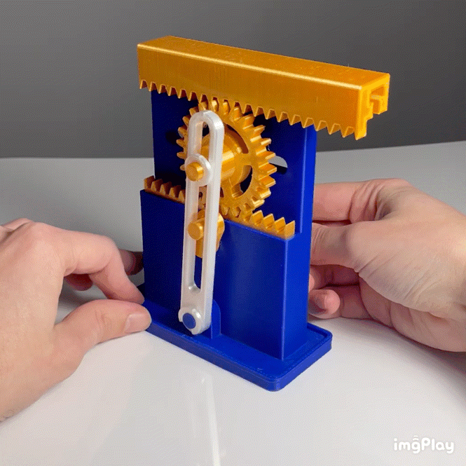 GEARS MECHANISM MOTION 3d model