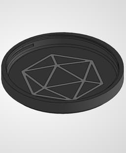 Dice Container Tray Threaded Bundle 3d model