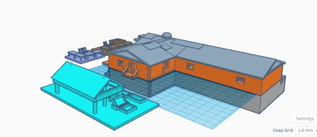 Flea Market 3d model