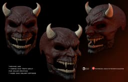 The Adjudicator mask with moveable jaw 3d model
