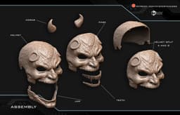 The Adjudicator mask with moveable jaw 3d model