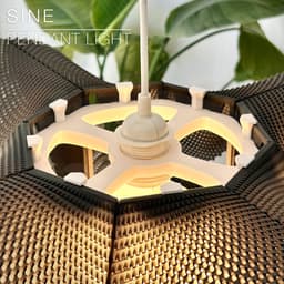 SINE | pendant light E27/E26 3d model