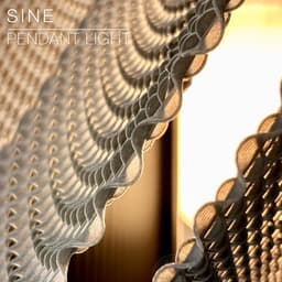 SINE | pendant light E27/E26 3d model