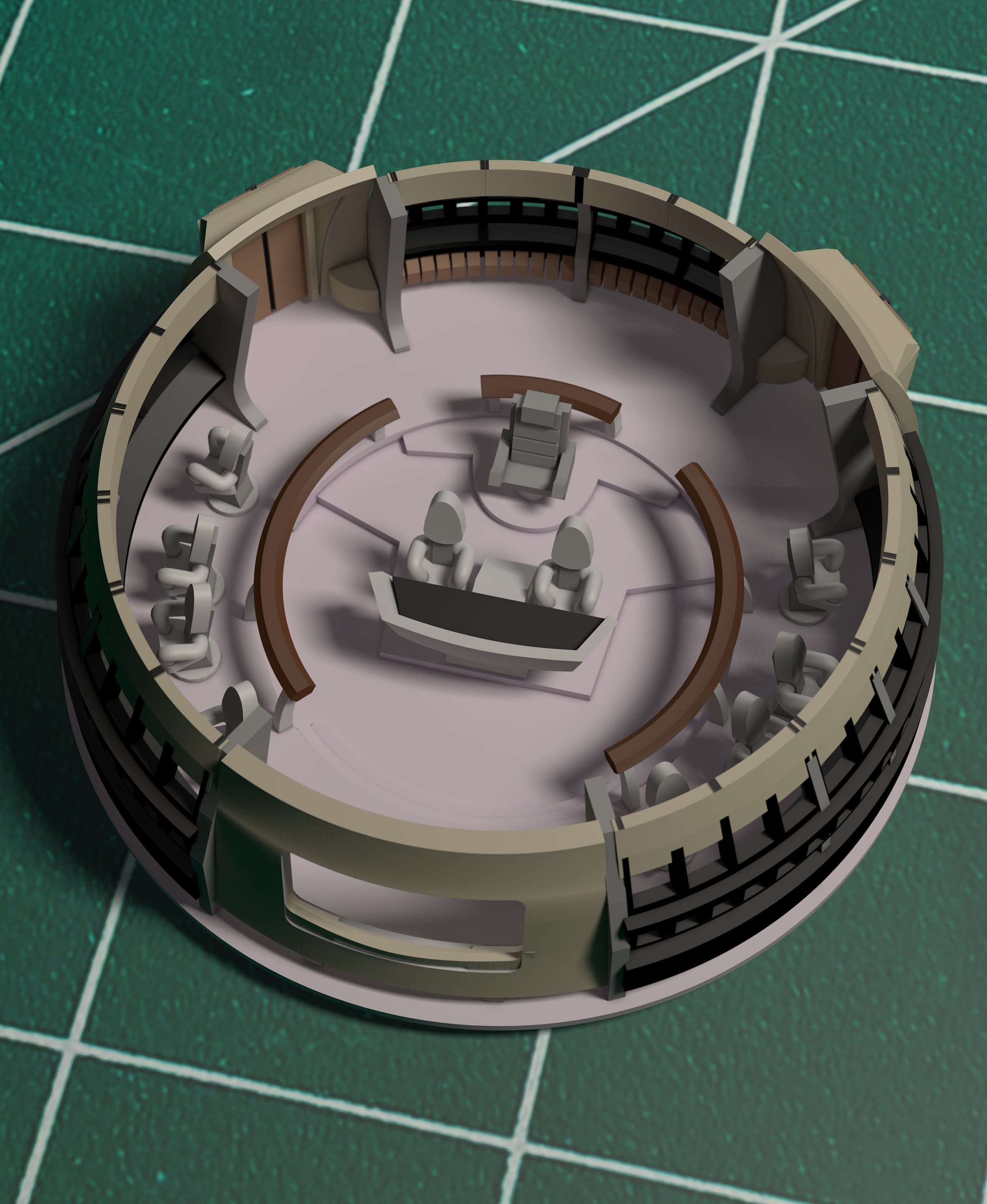 1/350 TFF Refit Bridge Interior 3d model