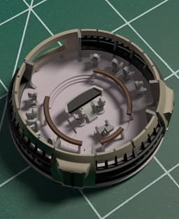 1/350 TFF Refit Bridge Interior 3d model