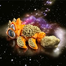 Virgo Zodiac Fox and Turtle 3d model