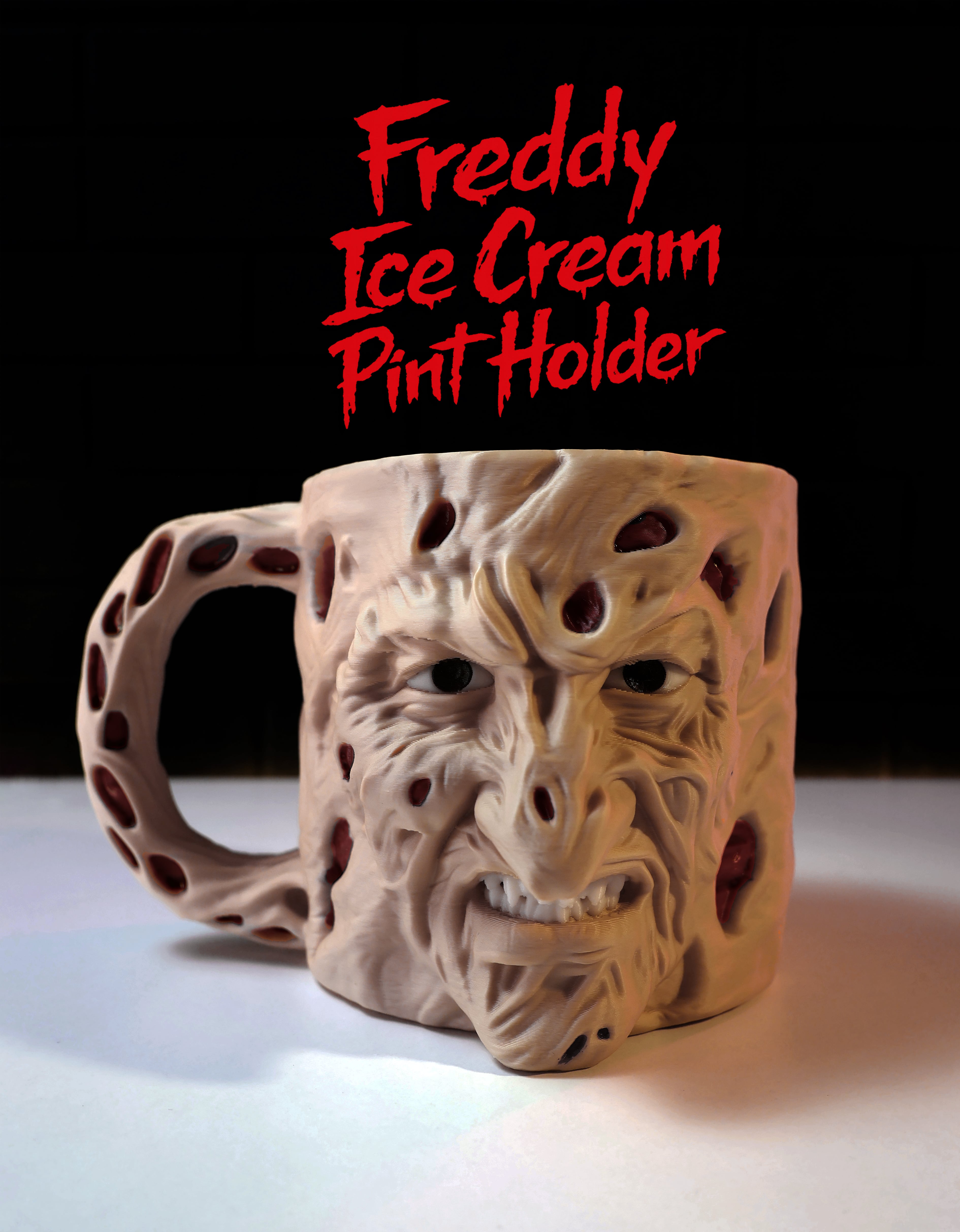 Freddy’s Ice Cream Pint Holder 3d model
