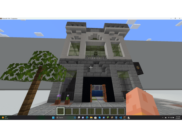 Minecraft Bank 3d model