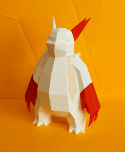 Zangoose Low Poly Pokemon 3d model