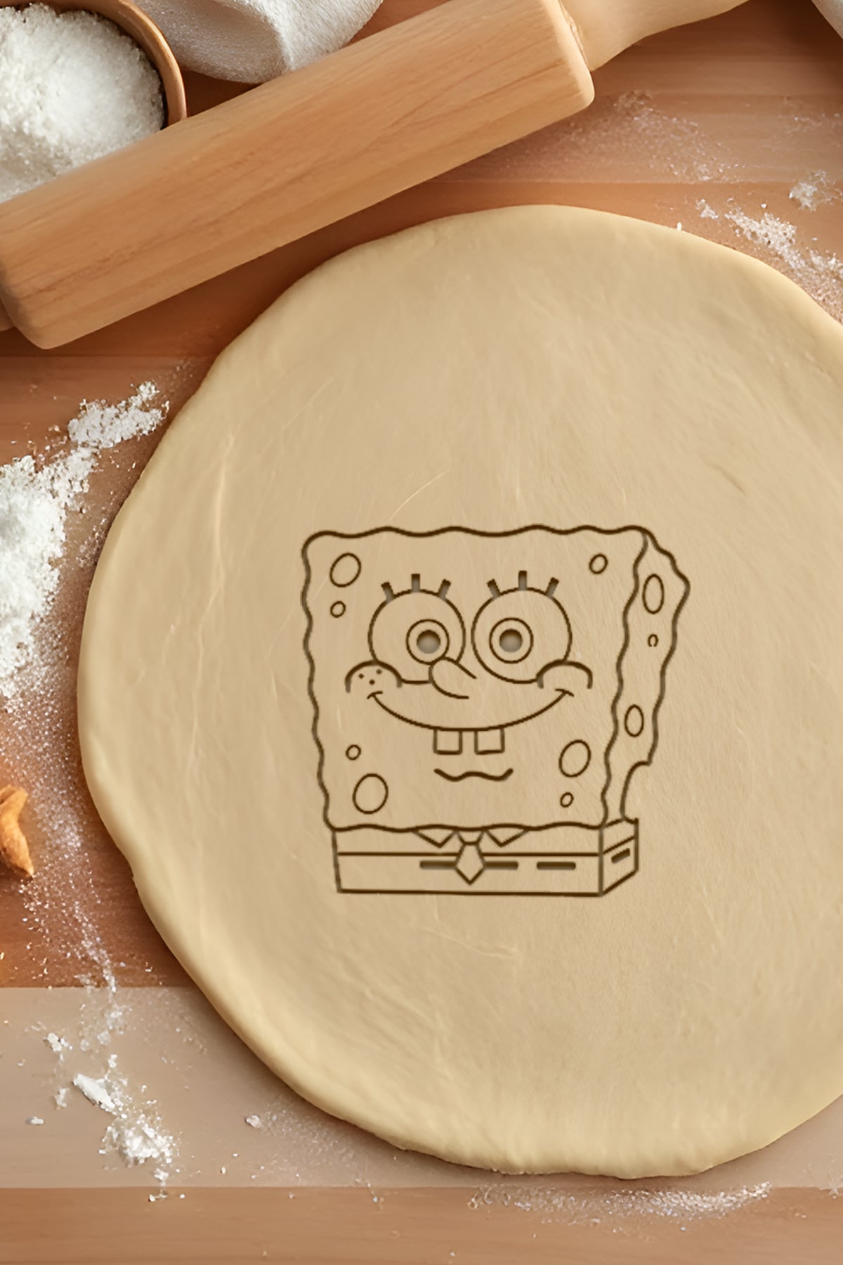 Spongebob Cookie Cutter, Biscuit Cutter 3d model